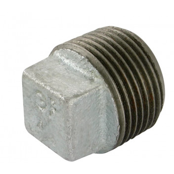 15mm F291 Galvanised Malleable Iron Hollow Plug