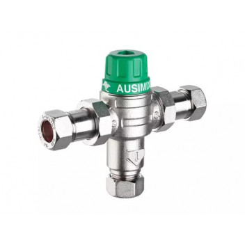 15mm Ausimix 2in1 Dual Thermostatic Mixing Valve HEAT110750