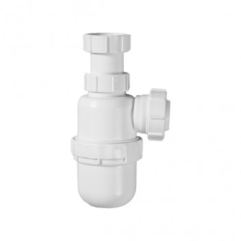 32mm 411T.125 White Adjustable Telescopic Bottle Trap