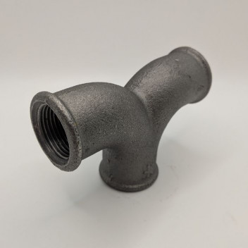 25mm OA197 Black Malleable Iron Twin Elbow