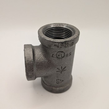 15mm OA161 Black Malleable Iron Tee