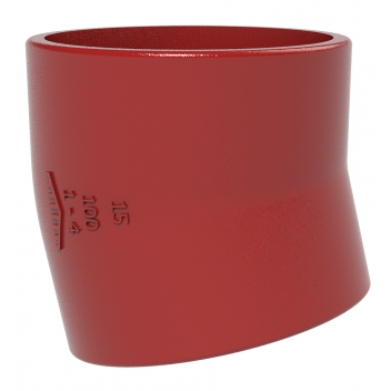 50mm EF002 Ensign Soil Short Radius 15 degree Bend 191435