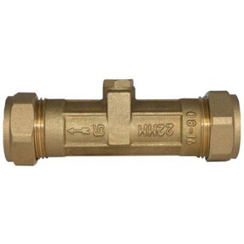 15mm DZR Brass Double Check Valve CxC