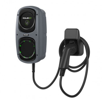 WallPod Smart EV Charger - up to 7.4kW Type 2 10m Tethered - Grey