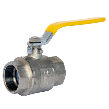 10mm ART40P Brass Ball Valve Yellow Lever BSPP Ends FxF