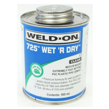 Wet R Dry Solvent Cement 500ml