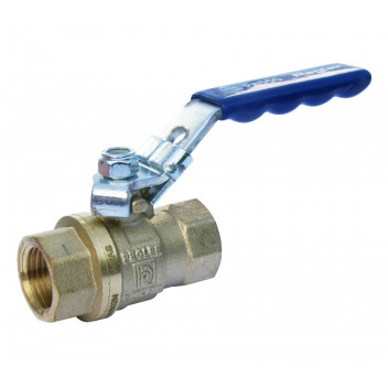 15mm PB550 DZR Brass Ball Valve Blue Lever PN25 FxF