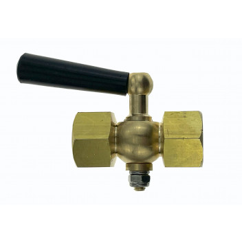 3/8 BSP Brass Gauge Cock Female to Female - 39/001/0
