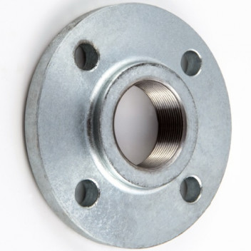 80mm PN16/4 Galvanised Raised Face Threaded Flange EN1092-1