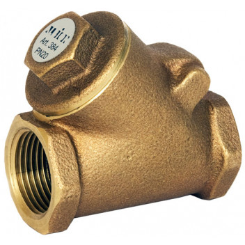 20mm ART384 Bronze Swing Check Valve BSP Taper FxF PN20