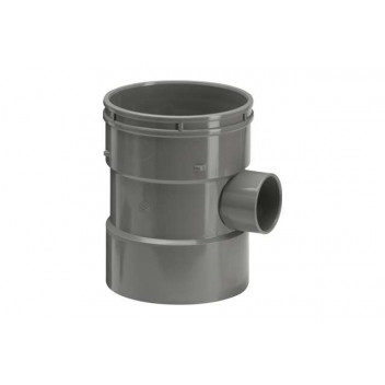 110/50mm 123.4 Grey Single Bossed Pipe Double Socket Connector