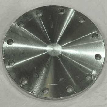 200mm PN16 P235GH Full Thickness BZP Blank Flange EN1092-1