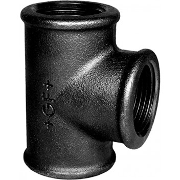 32mm F130 Black Malleable Iron Tee