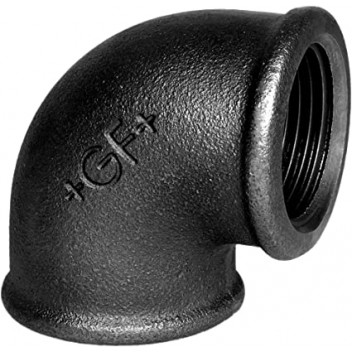 40mm F90 Black Malleable Iron Elbow