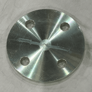 50mm PN16 P235GH Full Thickness BZP Blank Flange EN1092-1