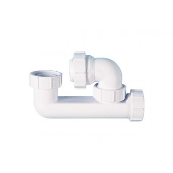 40mm 457.15 White Low Level Bath Trap
