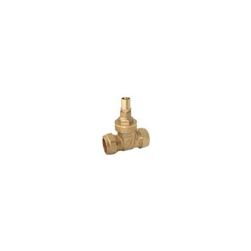 15mm Economy Brass Lockshield Gate Valve CxC